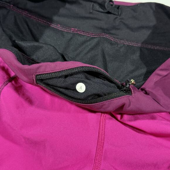 Lululemon Speed Up Shorts 2.5” Size 4 Hot Pink Magenta Black Trim Running - Picture 5 of 10